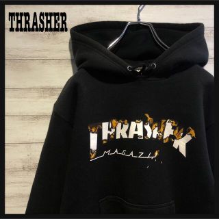 スラッシャー(THRASHER)の【人気カラー】スラッシャー☆ビックロゴ　希少デザイン　パーカー　入手困難(パーカー)