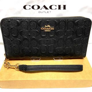 コーチ(COACH)のラッピング❤️2021新作 コーチ 長財布 本革シグネチャー メンズレディス(長財布)