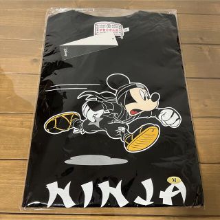 ミッキーマウス(ミッキーマウス)の伊賀の京丸屋 ミッキーマウス ミッキー 忍者Tシャツ ブラック Mサイズ 新品(Tシャツ(半袖/袖なし))