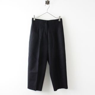 アクネストゥディオズ(Acne Studios)のAcne Studios アクネストゥディオズ Murol Raw ウールワイドパンツ 34/ブラック センタープレス 裁ち切り【2400013007696】(カジュアルパンツ)