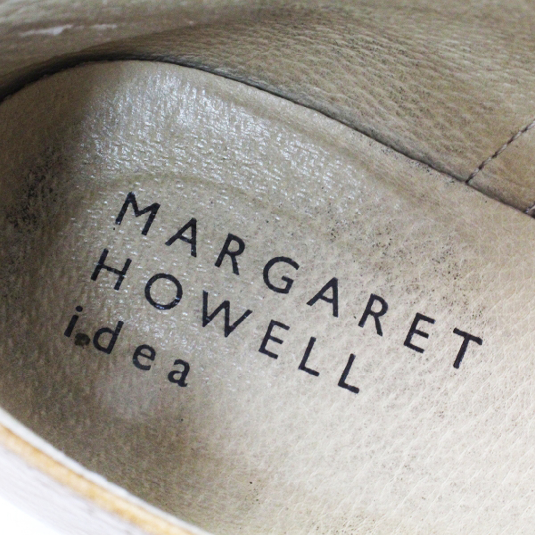 MARGARET HOWELL idea マーガレットハウエル アイデア レザー レースアップシューズ 24.5/キャメル【2400013012669】 レディースの靴/シューズ(その他)の商品写真