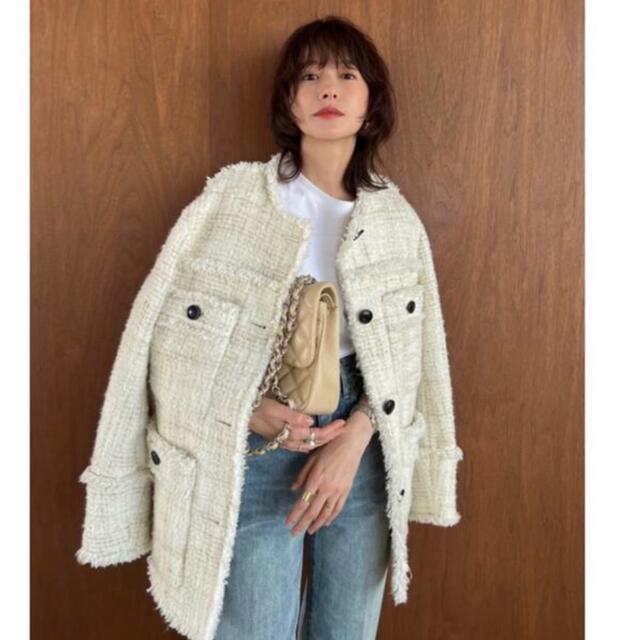 CLANE クラネ　NO COLOR TWEED JACKET 2