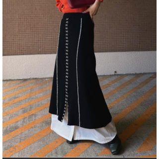 AMERI SHIRT DOCKING HOOK KNIT SKIRT