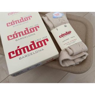 コドモビームス(こどもビームス)の【新品未使用】Condor サイドオープンワーク タイツ(靴下/タイツ)