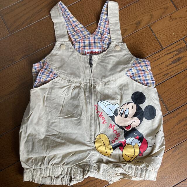 【まとめ割対象】ミッキー　サロペット キッズ/ベビー/マタニティのキッズ服男の子用(90cm~)(パンツ/スパッツ)の商品写真