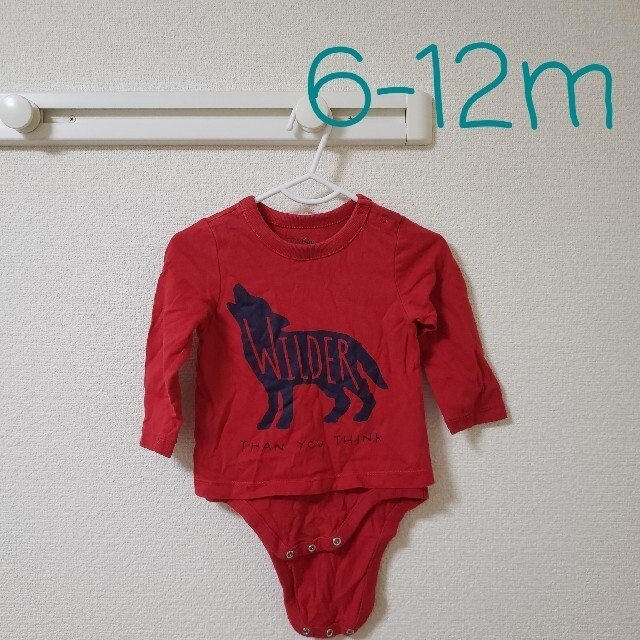 babyGAP(ベビーギャップ)の２枚仕立て 長袖 ロンパース キッズ/ベビー/マタニティのベビー服(~85cm)(ロンパース)の商品写真