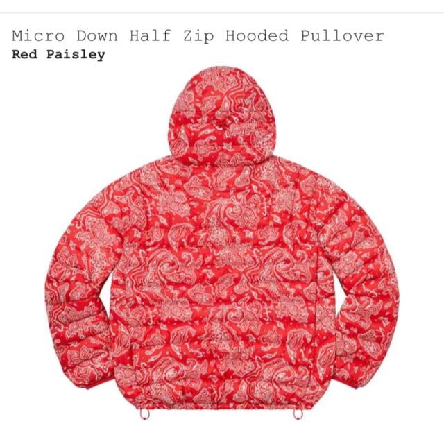 Supreme 22AW Micro Down Half Zip Hooded  メンズのジャケット/アウター(ダウンジャケット)の商品写真