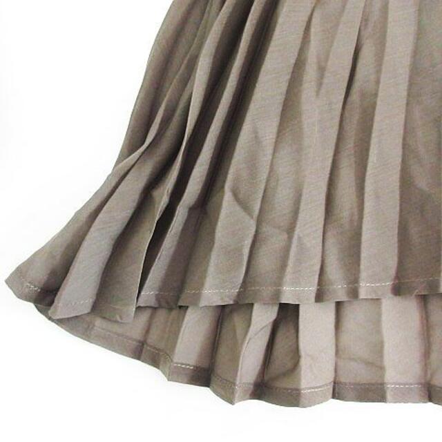 CLEAR IMPRESSION(クリアインプレッション)のクリアインプレッション スカート ミモレ丈 プリーツ フィッシュテール 2 茶系 レディースのスカート(ひざ丈スカート)の商品写真