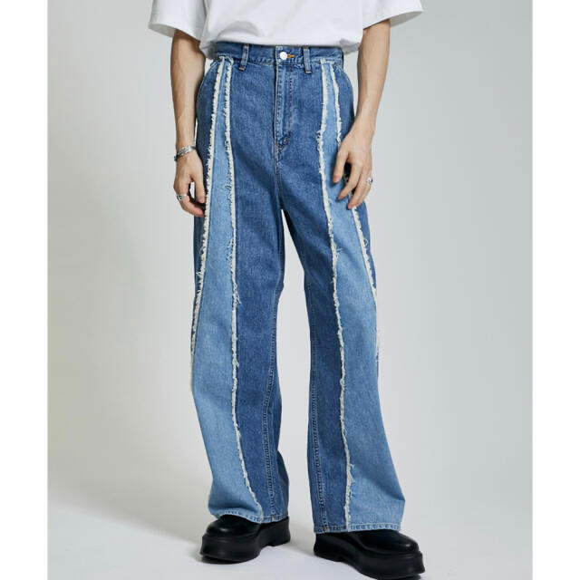 Jieda(ジエダ)の【JieDa/ジエダ】SWITCHING OVER DENIM PANTS メンズのパンツ(デニム/ジーンズ)の商品写真