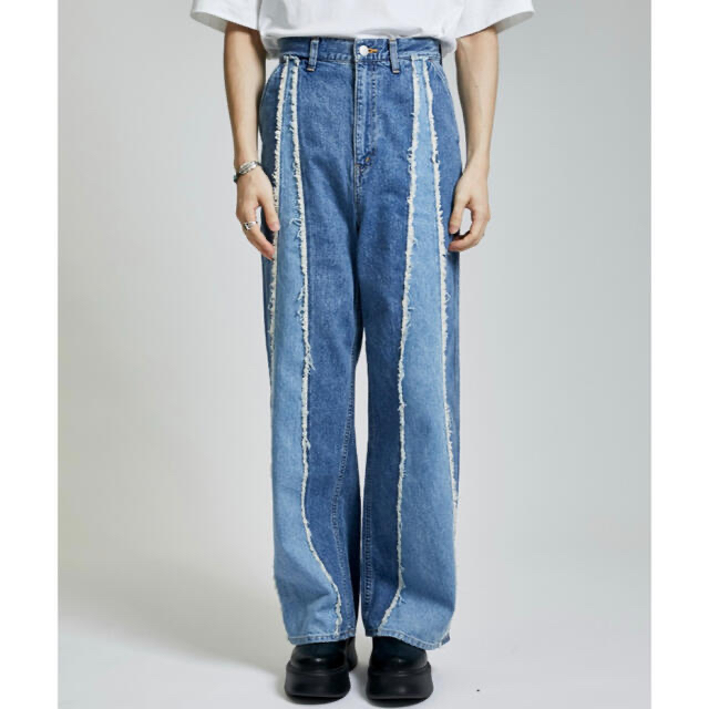 Jieda(ジエダ)の【JieDa/ジエダ】SWITCHING OVER DENIM PANTS メンズのパンツ(デニム/ジーンズ)の商品写真