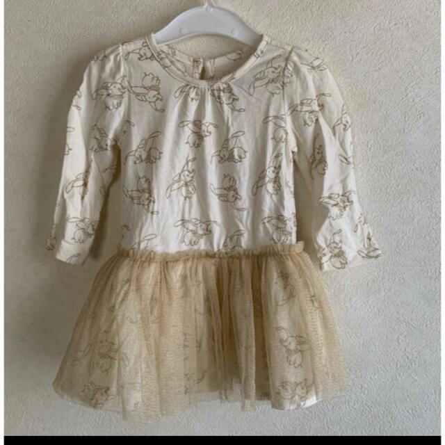 babyGAP(ベビーギャップ)のダンボチュールワンピース キッズ/ベビー/マタニティのベビー服(~85cm)(ワンピース)の商品写真