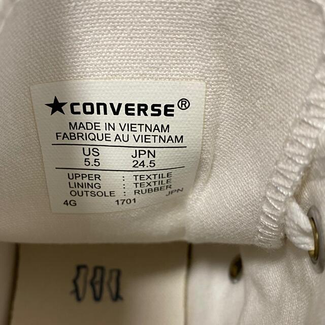 CONVERSE(コンバース)のコンバース ハート パッチ ハイカット スニーカー　Converse レディースの靴/シューズ(スニーカー)の商品写真