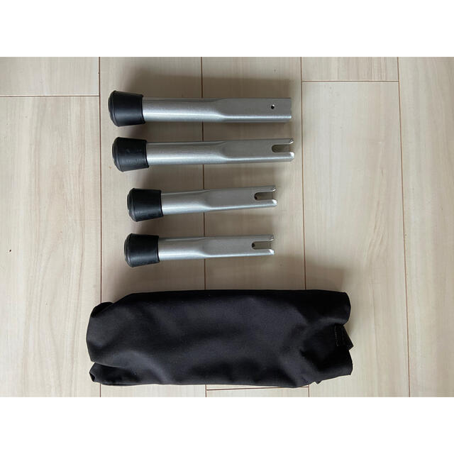 格安 カーミットチェア専用 レッグエクステンションセット シルバー