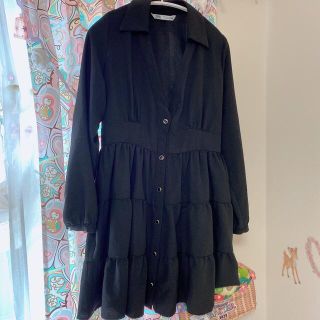 ザラ(ZARA)のティアードワンピース(ミニワンピース)