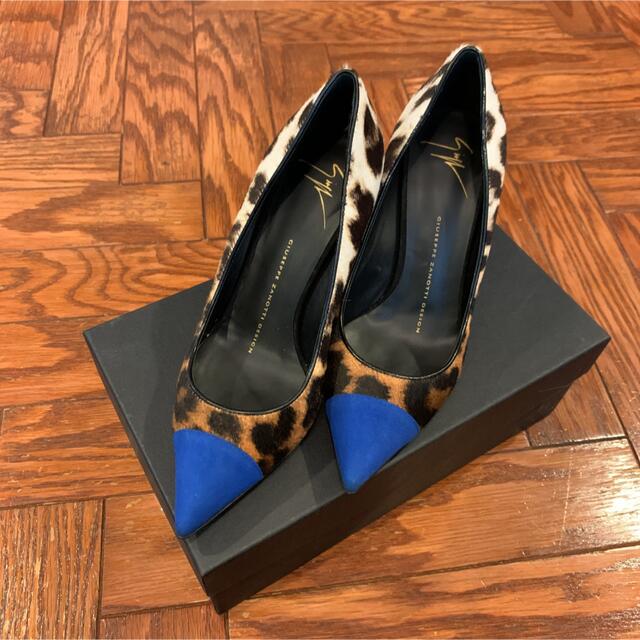 GIUSEPPE ZANOTTI*未使用 ヒョウ柄 パンプス - ハイヒール/パンプス