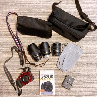 ニコン(Nikon)のNikon D5300 レンズ3つ等つき！(デジタル一眼)