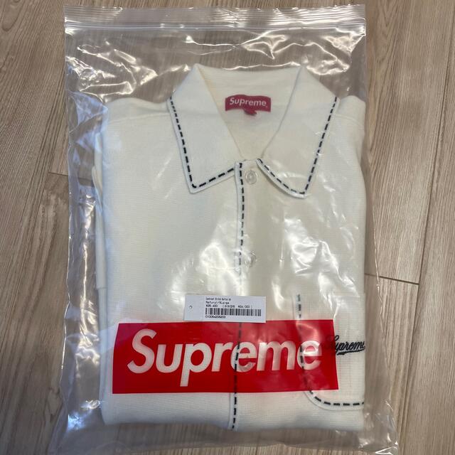 supreme  contrast stitch button up