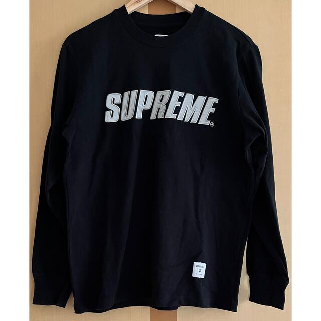 supreme ブラック　ロンT  Sサイズ