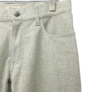 バラクータ ツータック ウール スラックス パンツ ヘリンボーン グレー 82