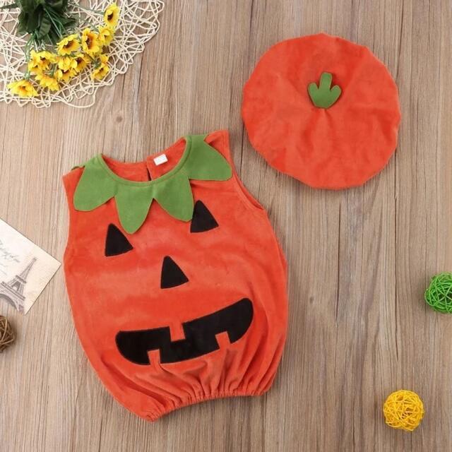 ハロウィン コスプレ かぼちゃ　かわいい キッズ/ベビー/マタニティのキッズ服女の子用(90cm~)(その他)の商品写真