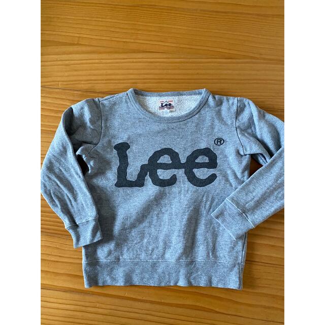 Lee(リー)のLee リー　トレーナー　グレー　長袖　110cm キッズ/ベビー/マタニティのキッズ服女の子用(90cm~)(Tシャツ/カットソー)の商品写真