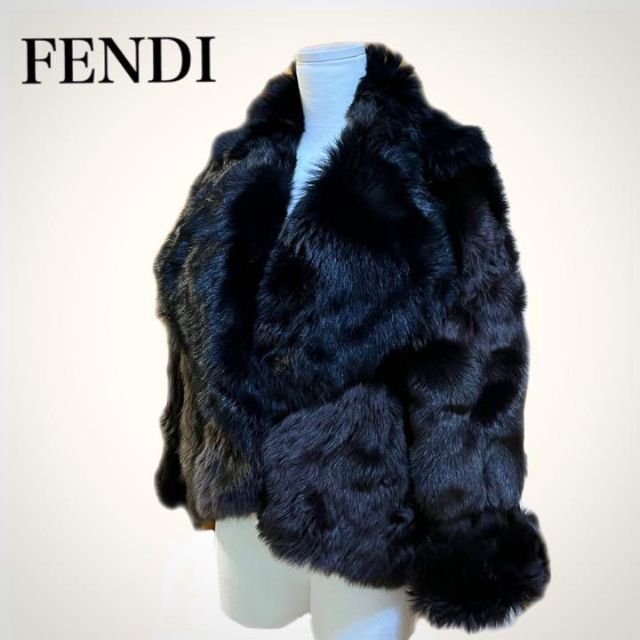 【極美品】FENDI リバーシブル　毛皮　コート　ラムレザー　ジャケット　革