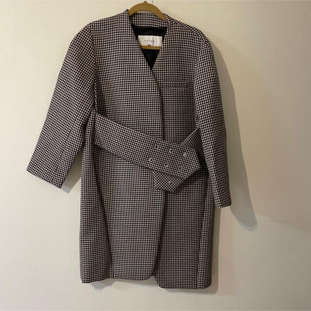 NEW低価 LE BLEU - LE CIEL BLEU コート ラベンダー ロングコートの