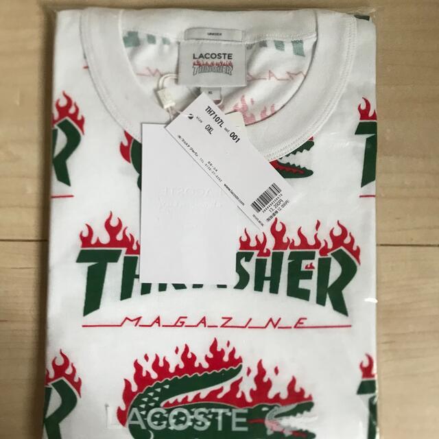 『Lacoste x Thrasher』オーバーサイズユニセックス Tシャツ