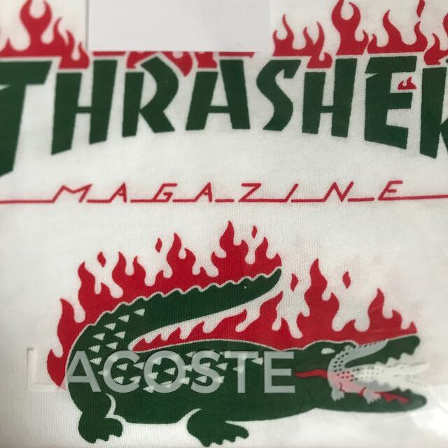 『Lacoste x Thrasher』オーバーサイズユニセックス Tシャツ