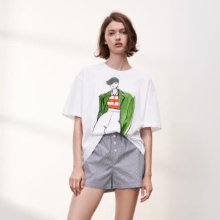 ザラ(ZARA)の美品！期間限定大幅値下げ！ZARA☆ガールプリントTシャツ(Tシャツ(半袖/袖なし))