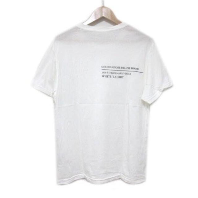 GOLDEN GOOSE(ゴールデングース)のゴールデングース 半半袖 Ｔシャツ カットソー バックプリント 白 XS メンズのトップス(Tシャツ/カットソー(半袖/袖なし))の商品写真