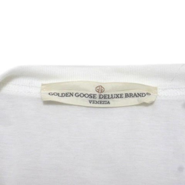 GOLDEN GOOSE(ゴールデングース)のゴールデングース 半半袖 Ｔシャツ カットソー バックプリント 白 XS メンズのトップス(Tシャツ/カットソー(半袖/袖なし))の商品写真