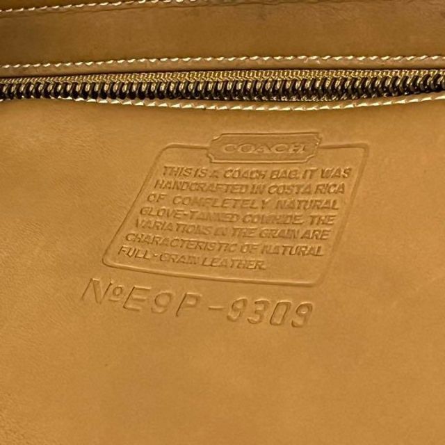 COACH - 【美品】オールドコーチ レザー ワンショルダー レア キャメル