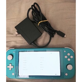 ニンテンドースイッチ(Nintendo Switch)のnintendo switch lite 本体 中古 充電アダプター付(携帯用ゲーム機本体)