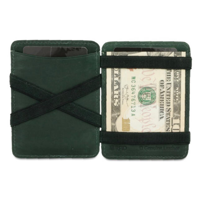 hunterson magic wallet グリーン メンズのファッション小物(マネークリップ)の商品写真