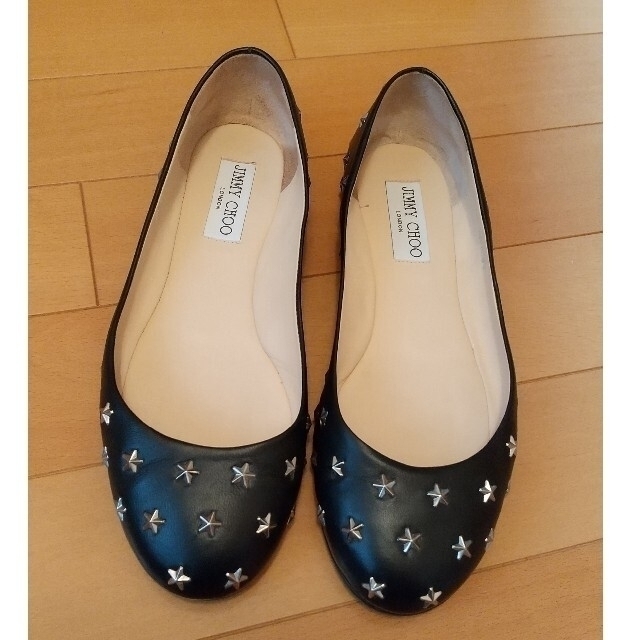 JIMMY CHOO(ジミーチュウ)の美品☆jimmychoo ジミーチュウ スタースタッズ バレエシューズ  36 レディースの靴/シューズ(バレエシューズ)の商品写真