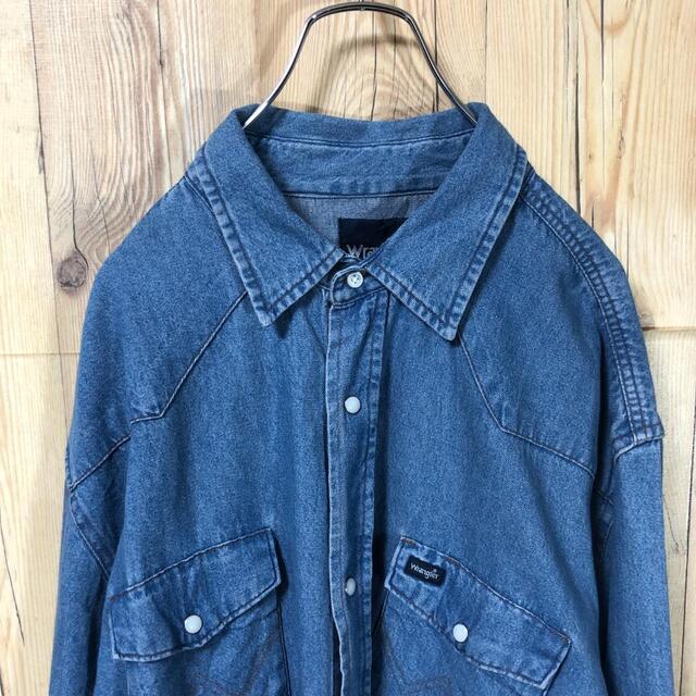 Wrangler(ラングラー)の『ビッグサイズ』90s 古着 ラングラー デニムシャツ XL メンズのトップス(シャツ)の商品写真