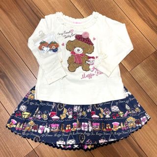 メゾピアノ(mezzo piano)の専用　美品メゾピアノくまちゃんセット100.110／KP赤ずきん95.100(Tシャツ/カットソー)