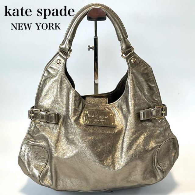 【良品】kate spade new york ゴールド　ワンショルダー　バッグ