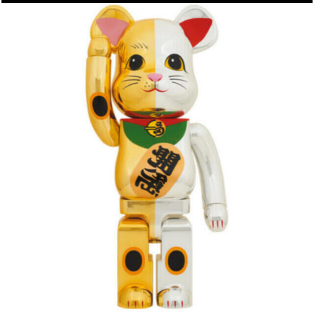 BE@RBRICK - ベアブリック 招き猫 千万両 金×開運 銀 1000％の通販 by am｜ベアブリックならラクマ