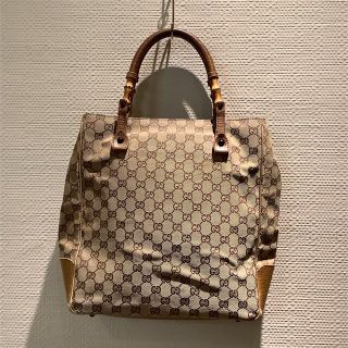 グッチ(Gucci)のGUCCI バンブーハンドルバッグ(トートバッグ)