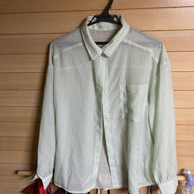 OLIVEdesOLIVE(オリーブデオリーブ)のストライプ　シアーシャツ レディースのトップス(シャツ/ブラウス(長袖/七分))の商品写真