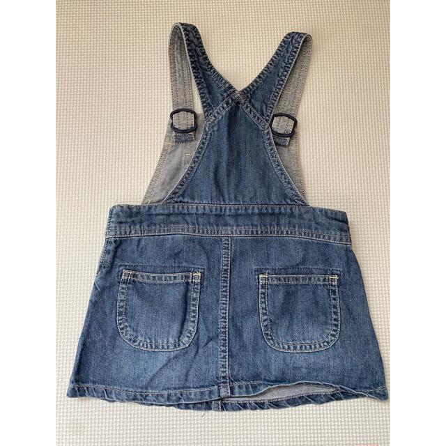 SLAP SLIP デニムジャンパースカート 90cm キッズ/ベビー/マタニティのキッズ服女の子用(90cm~)(スカート)の商品写真