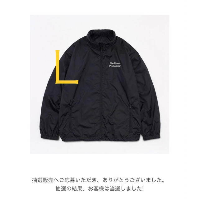 ENNOY ennoy NYLON PACKBLE JACKET ブラック　L