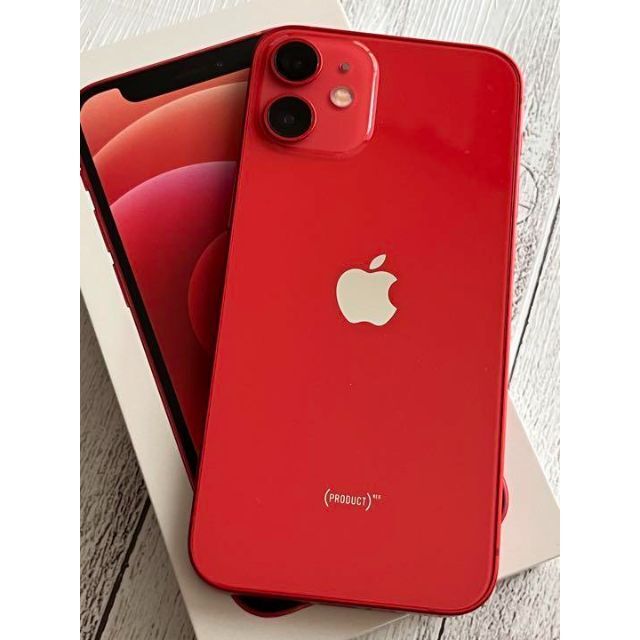 【美品】iPhone12mini 64ギガ　レッド