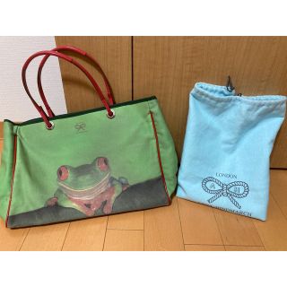 アニヤハインドマーチ(ANYA HINDMARCH)のアニヤハインドマーチ　トートバッグ　リアル　カエル柄　入手困難　激レア(トートバッグ)