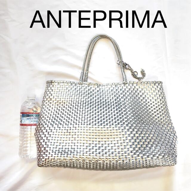 ANTEPRIMA(アンテプリマ)の美品✨ANTEPRIMA トートバッグ イントレッチオ ワイヤーバッグ シルバー レディースのバッグ(トートバッグ)の商品写真