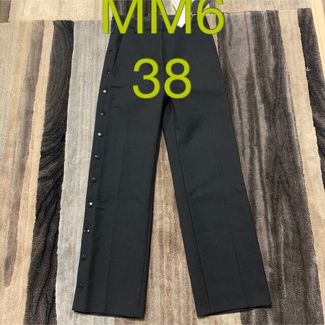 MM6 ストレート　パンツ　ブラック　38 レディース