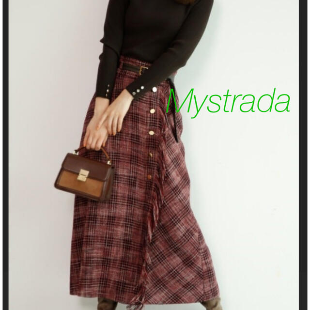 Mystrada(マイストラーダ)のフリンジスカート レディースのスカート(ロングスカート)の商品写真