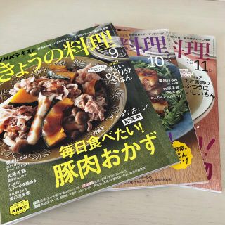 NHK きょうの料理 2021年 9-11月号 3冊(料理/グルメ)